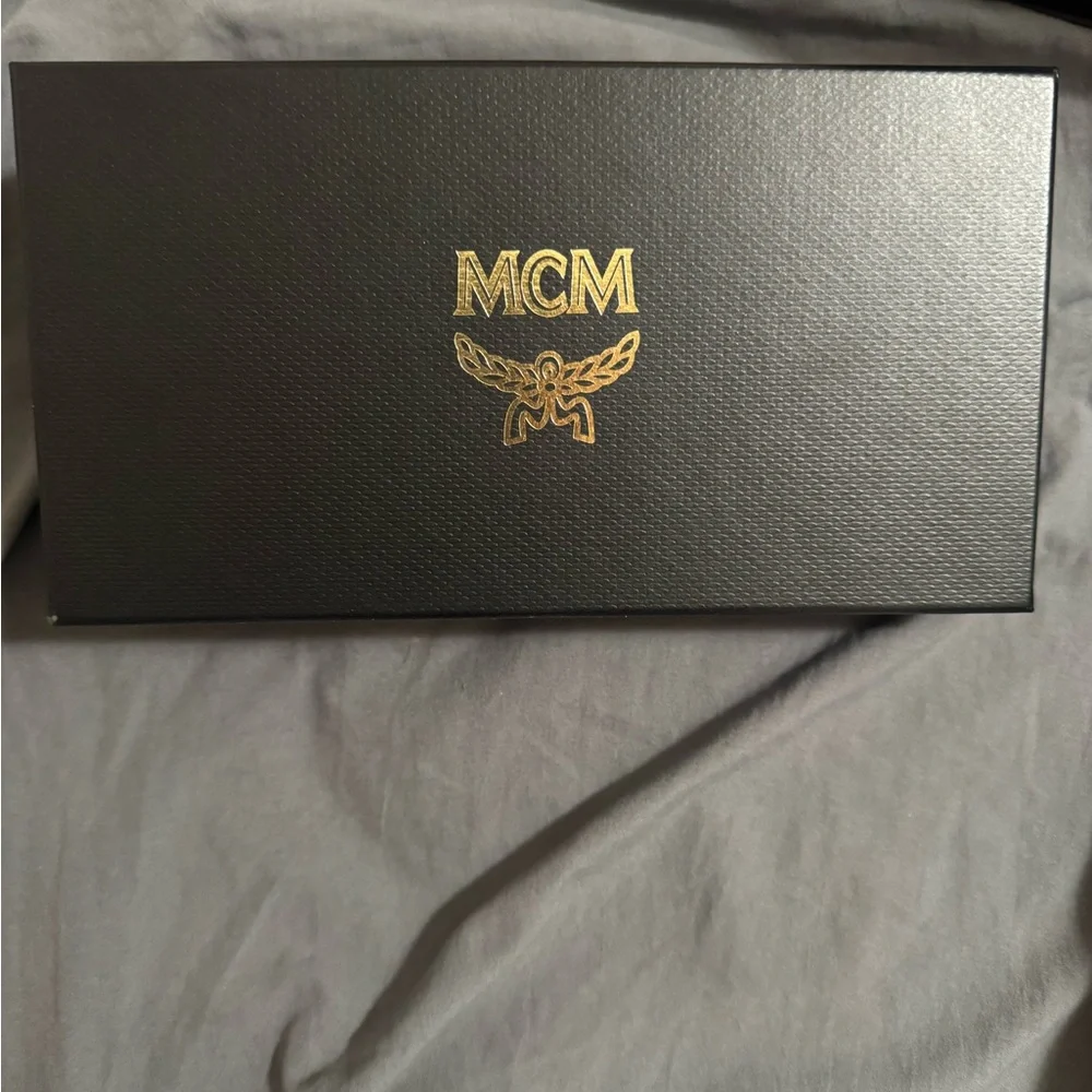 MCM Black and Gold Phone Case with Strap - Picture 2 of 4